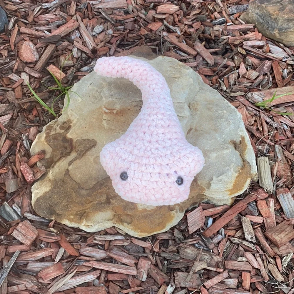 Pink Handmade Crochet Stingray